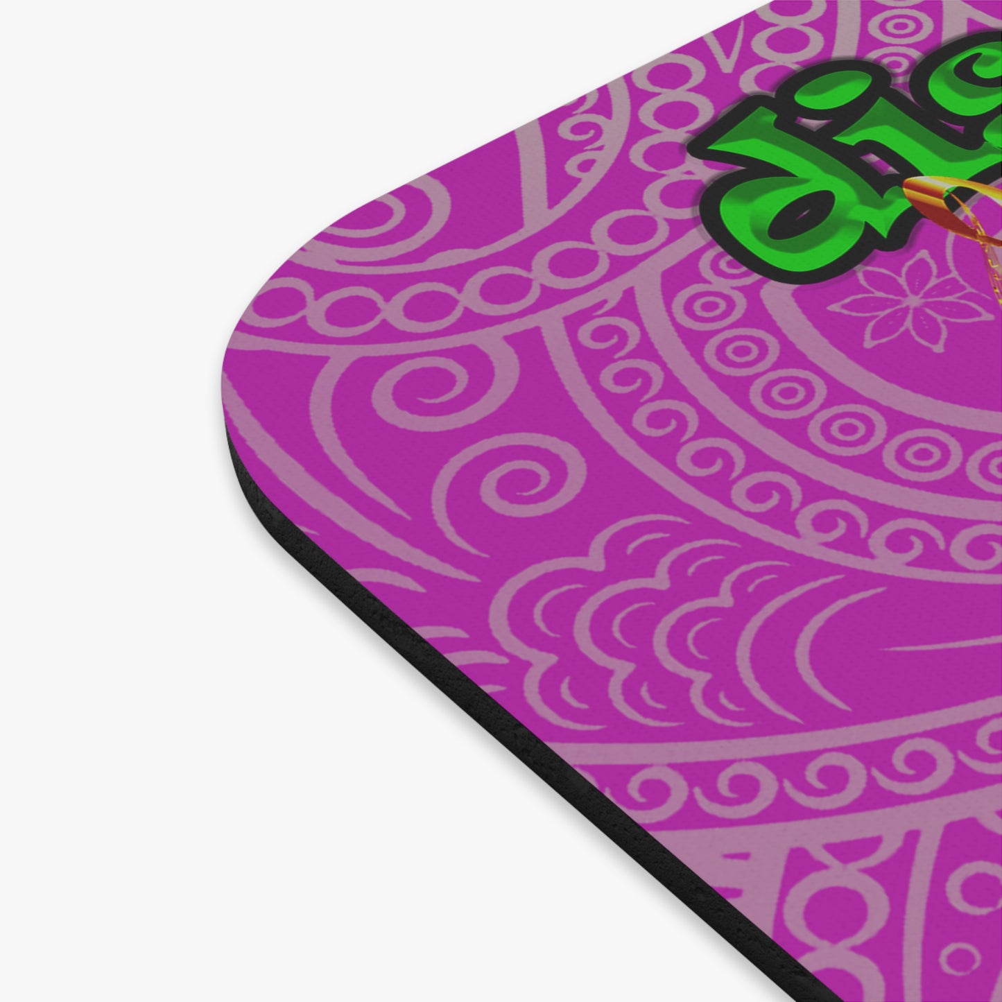 disc jockey - Mouse Pad (Rectangle) (pink swirl)
