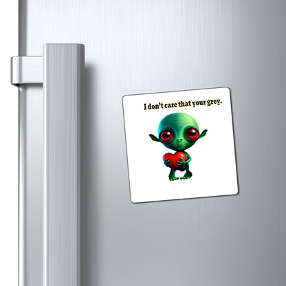 I don't care that your grey - Magnets - (white)