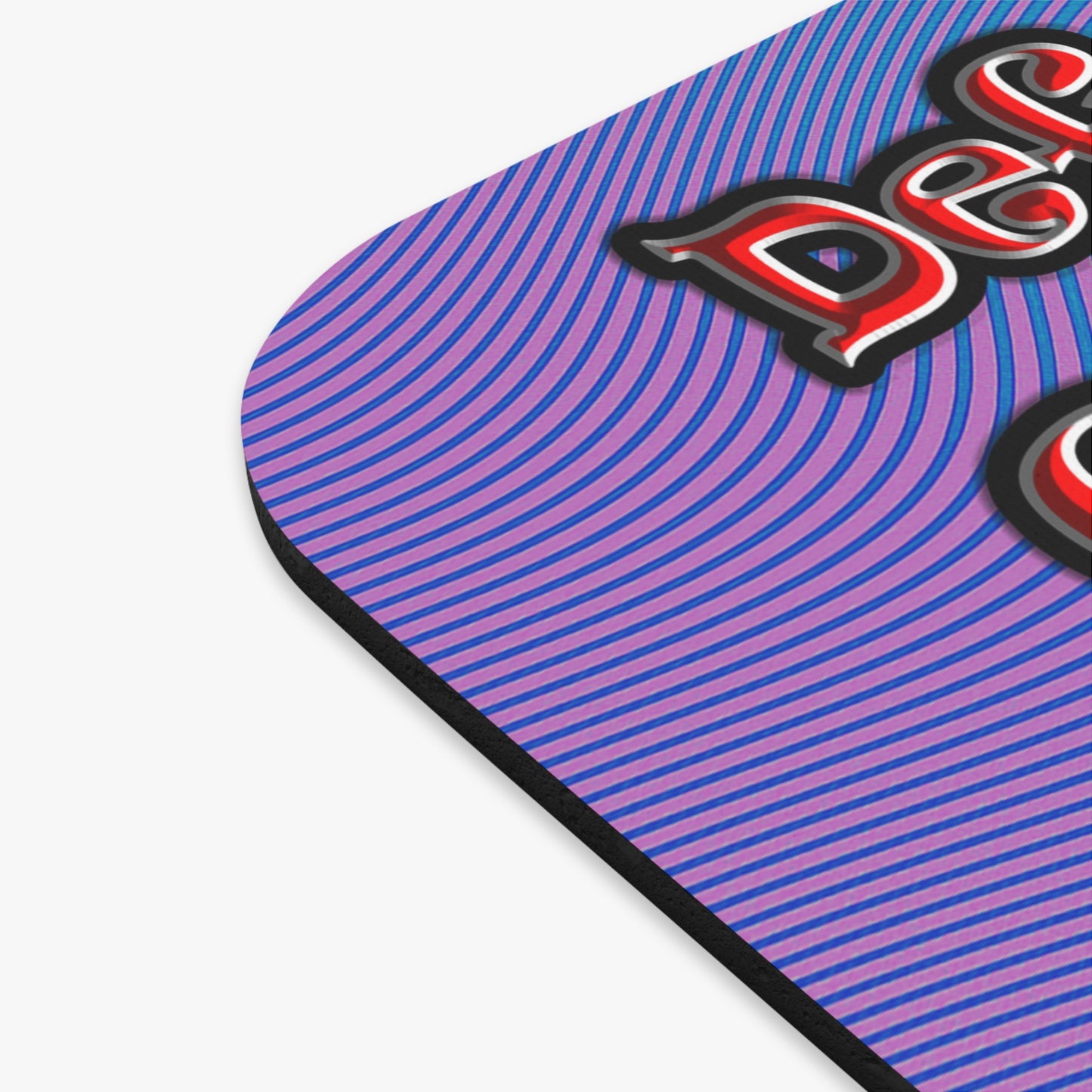 defy conquer reach - Mouse Pad (Rectangle) (light blue-purple wave)