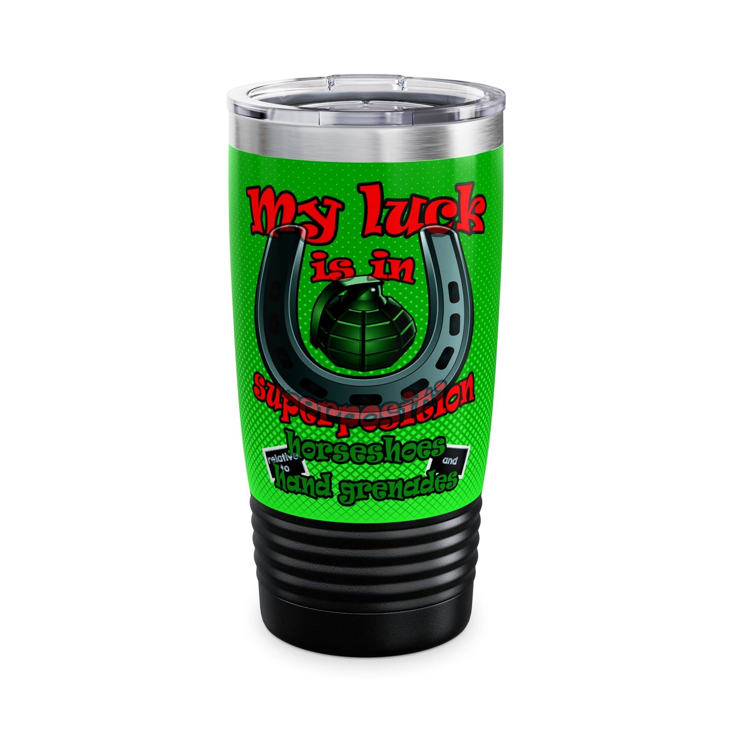 my luck - Ringneck Tumbler, 20oz (logo green)