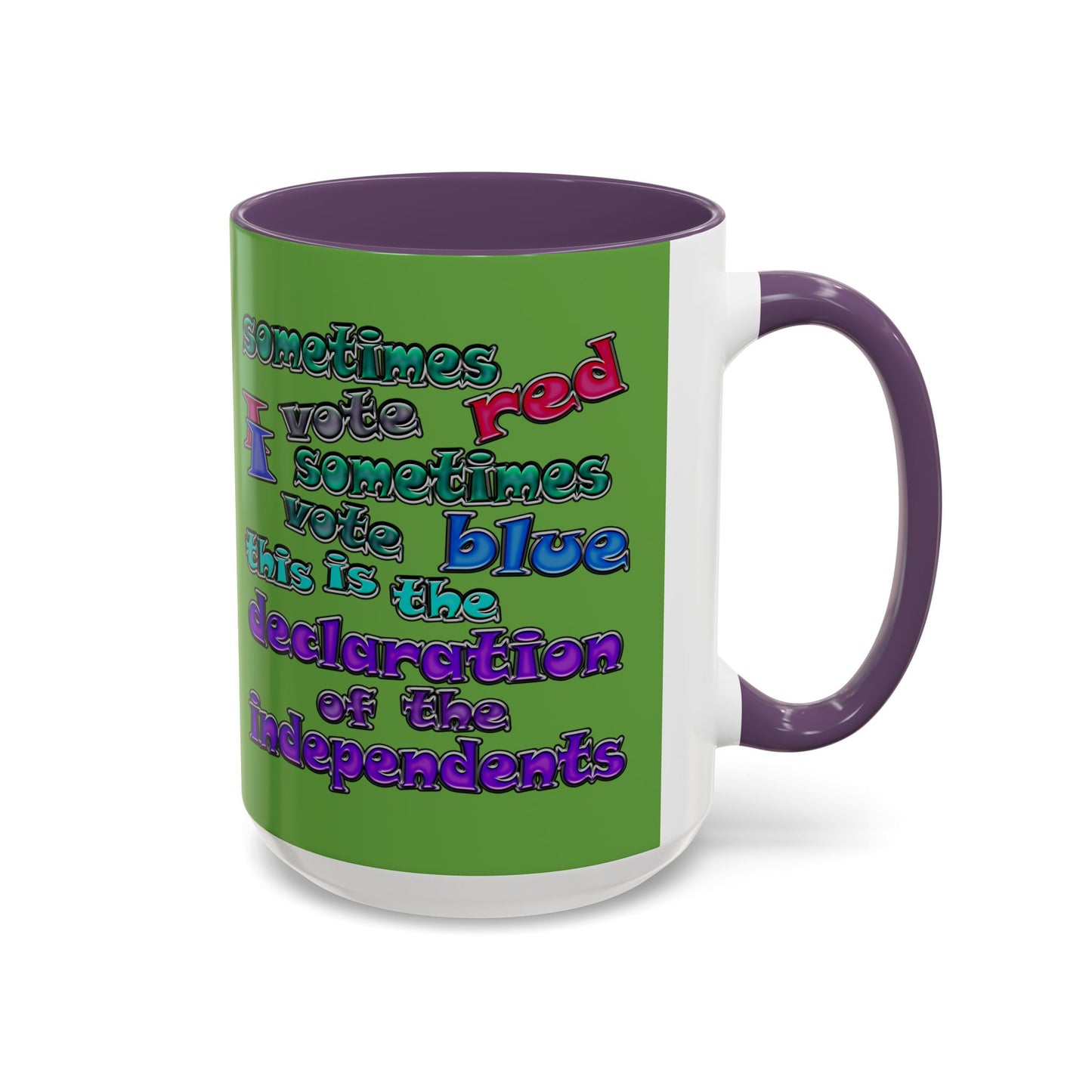 declaration of the independents - Accent Mug (green)