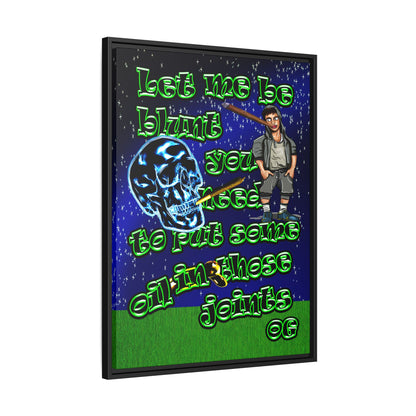og - framed canvas art ('snoops' background)