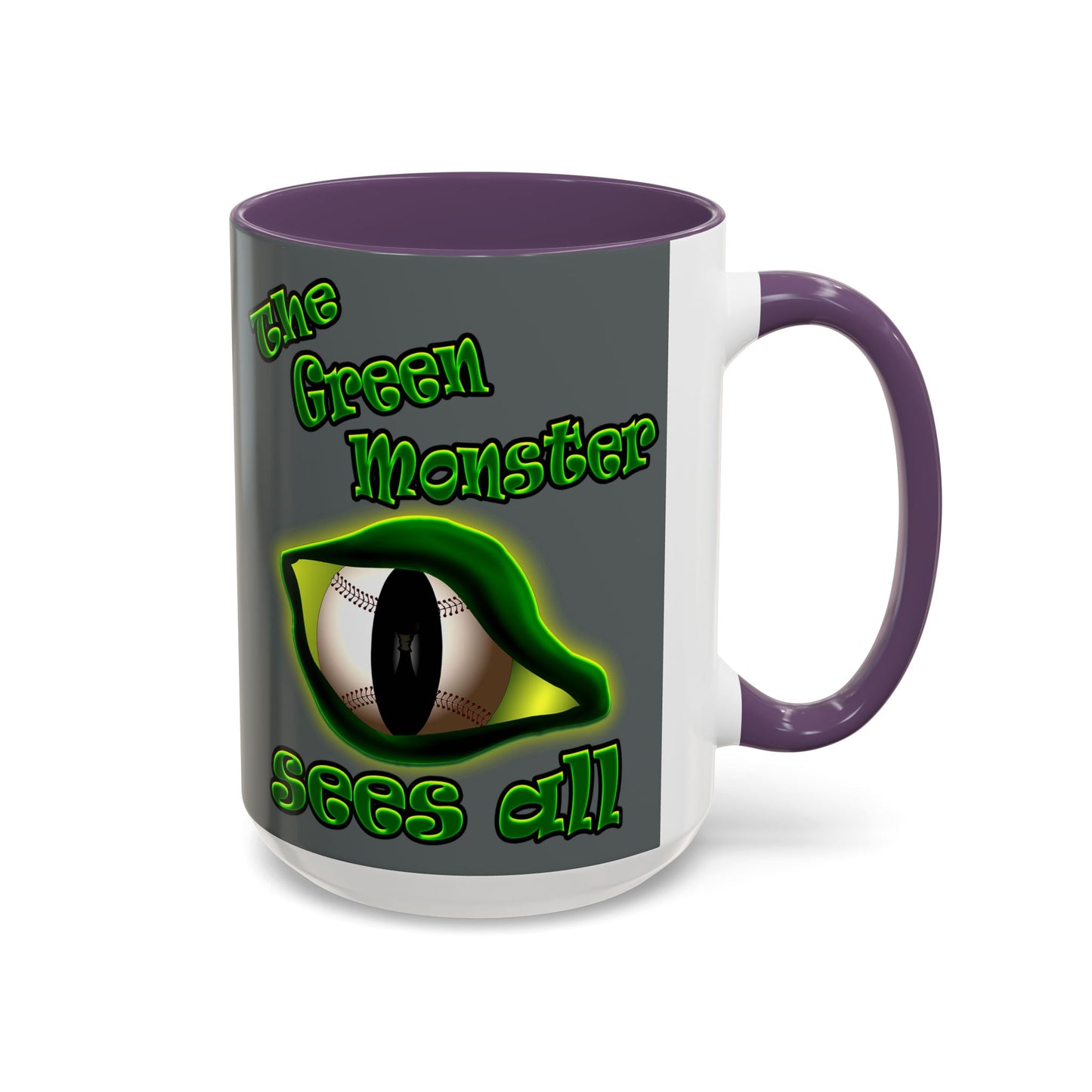 green monster - Accent Mug (dark grey)