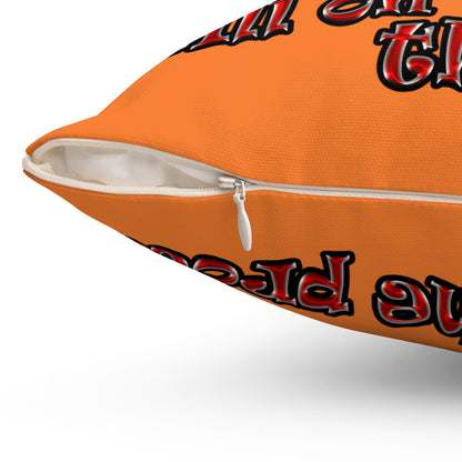schrodinger's cat - Spun Polyester Square Pillow - (crusta)