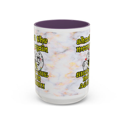 shoot the moon again - Accent Mug (white marble)