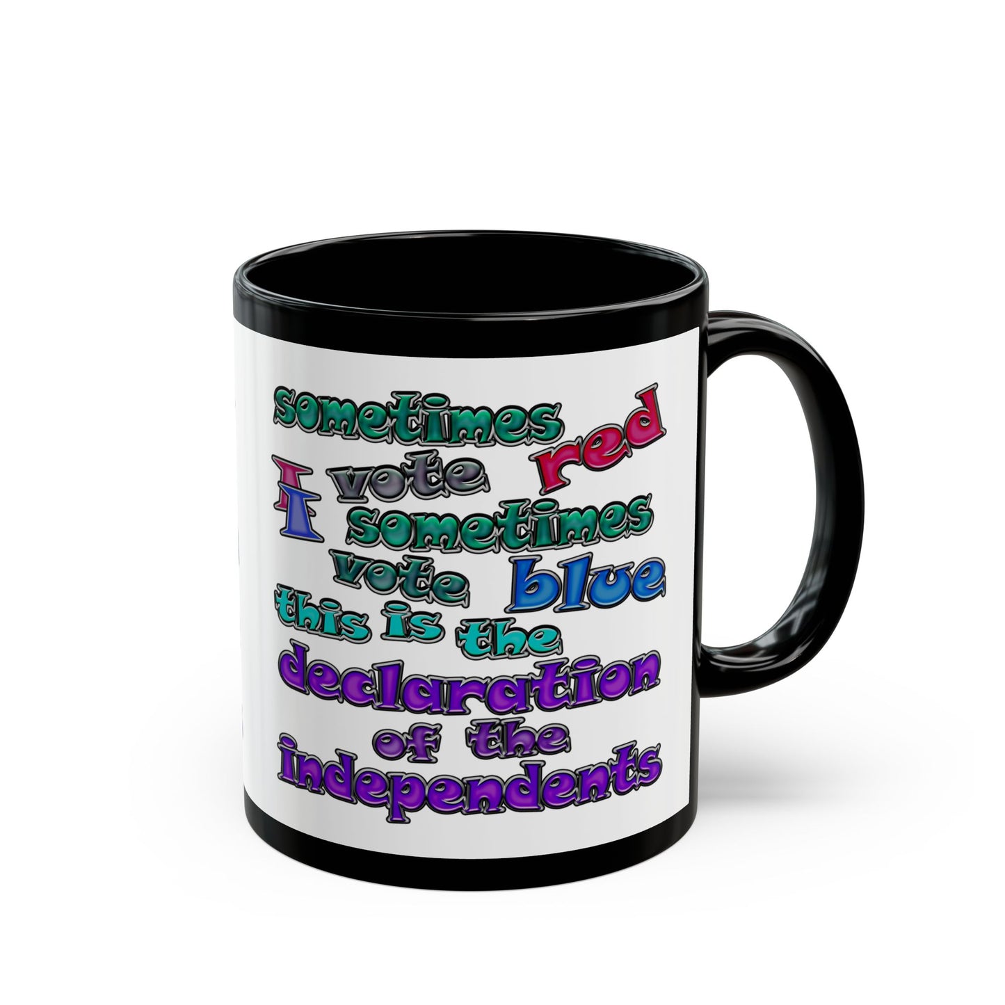 declaration of the independents - Black Mug (white)