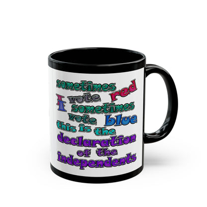 declaration of the independents - Black Mug (white)
