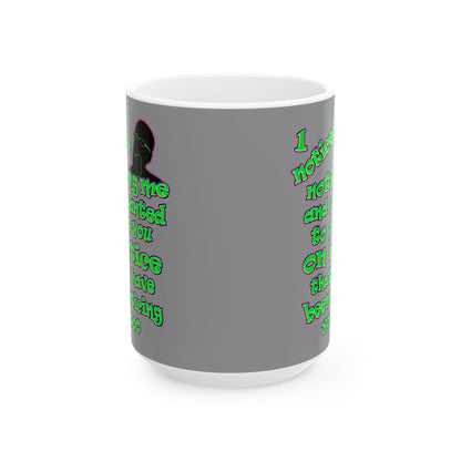 noticed you noticing - White Mug (grey)