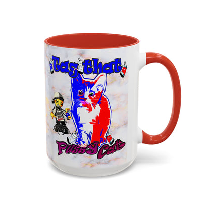 tag that - Accent Mug (white marble)