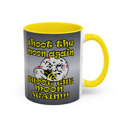 shoot the moon again - Accent Mug (brushed nickel)
