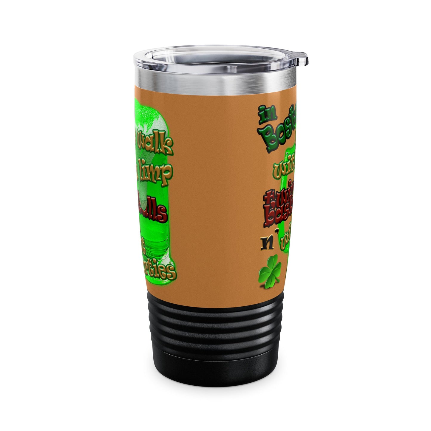 celtics logo - Ringneck Tumbler, 20oz (light brown)