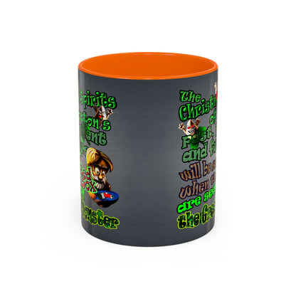christmas spirits of boston - Accent Mug (grey-light grey)