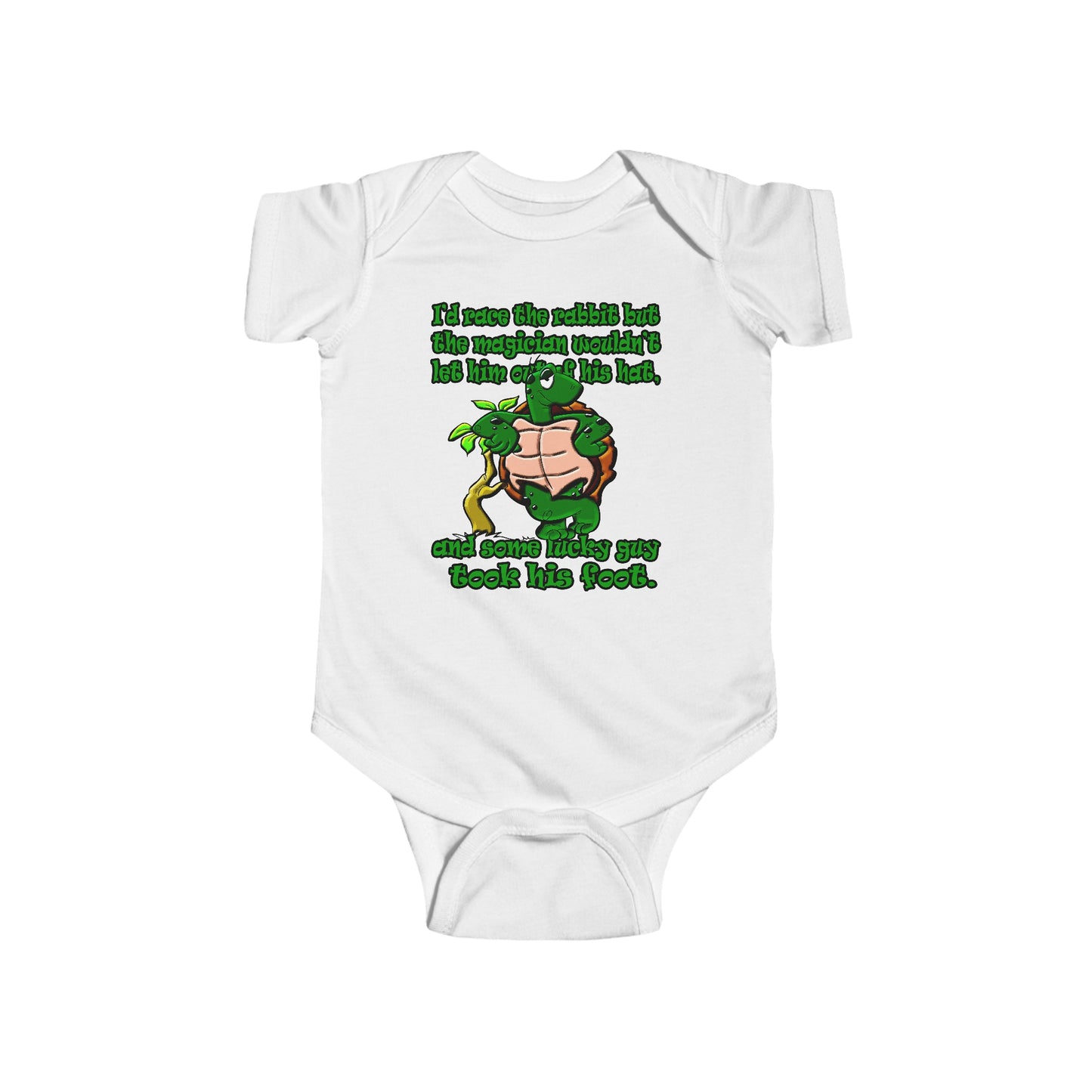 turtle race - Infant Fine Jersey Bodysuit