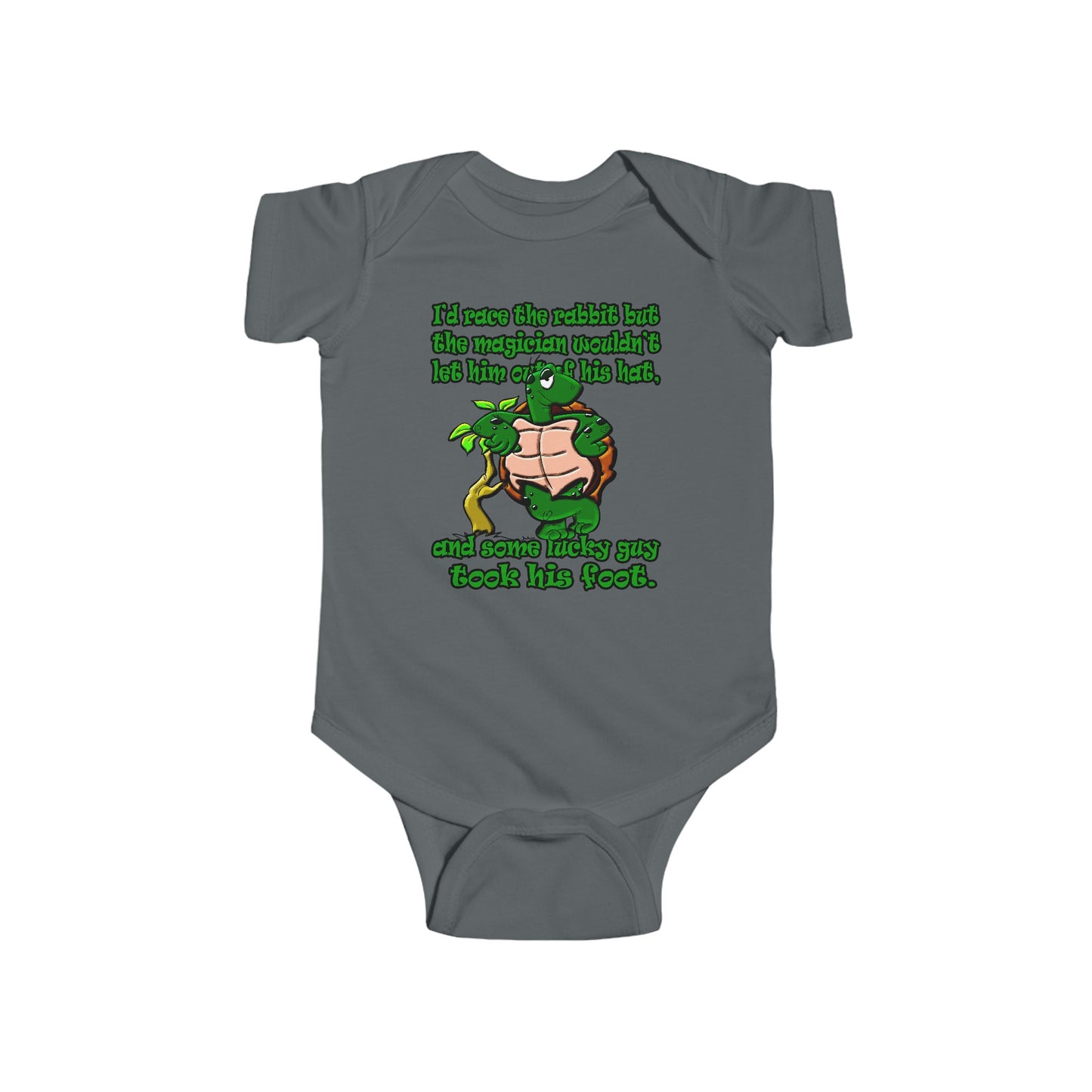 turtle race - Infant Fine Jersey Bodysuit