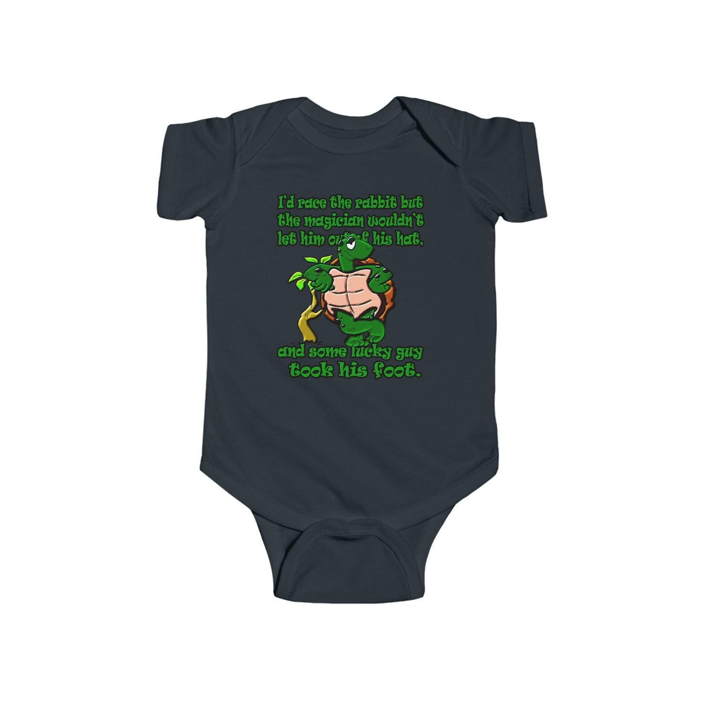 turtle race - Infant Fine Jersey Bodysuit