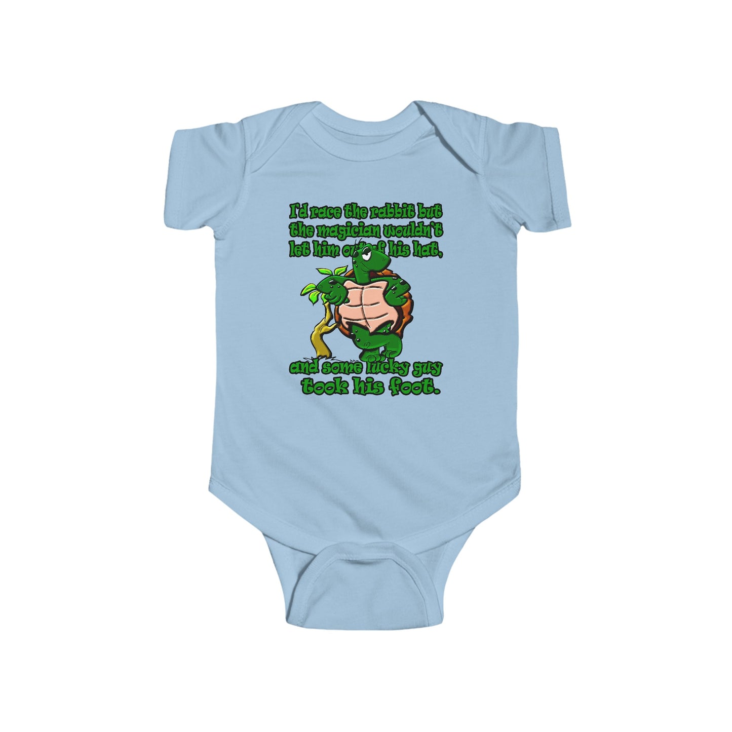 turtle race - Infant Fine Jersey Bodysuit