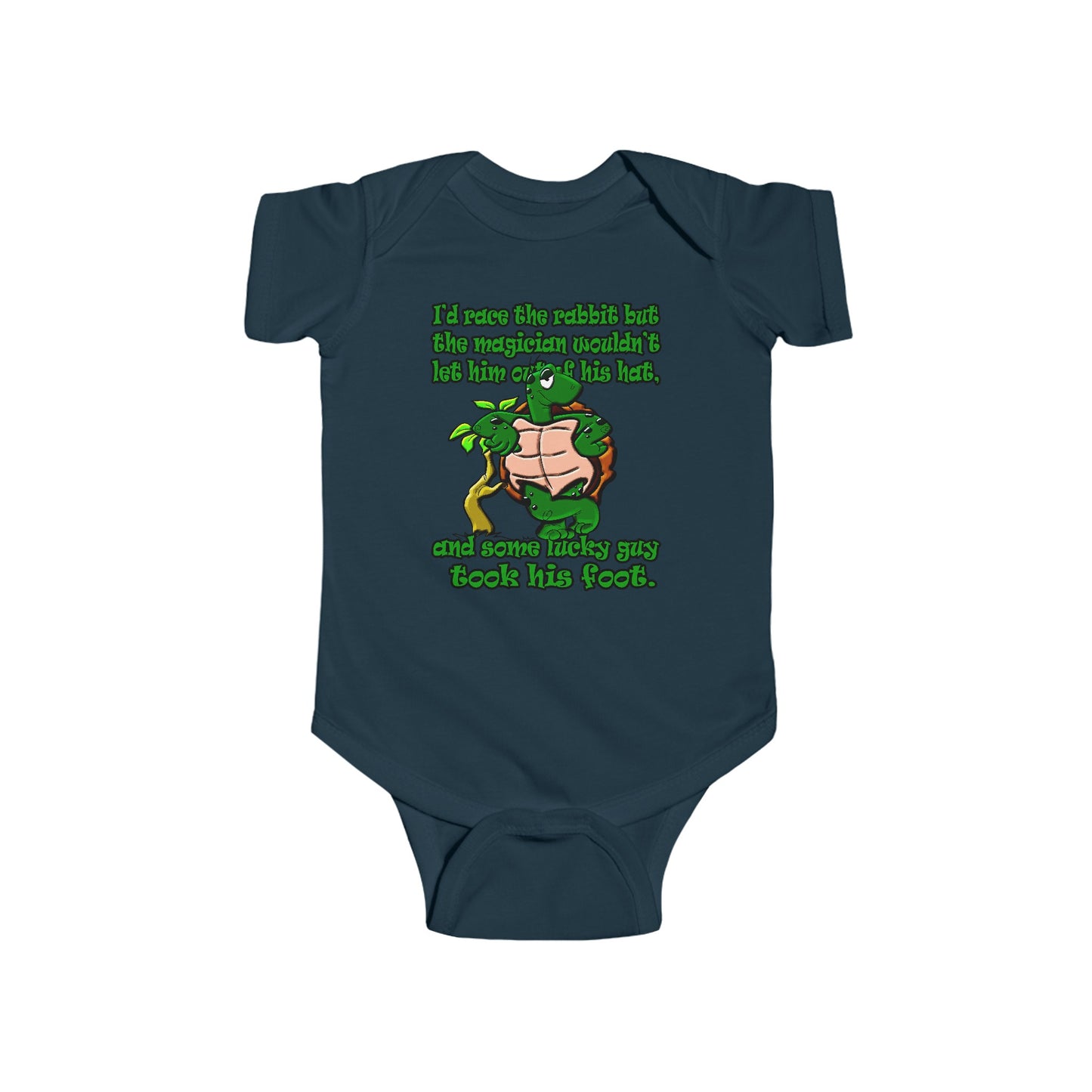 turtle race - Infant Fine Jersey Bodysuit