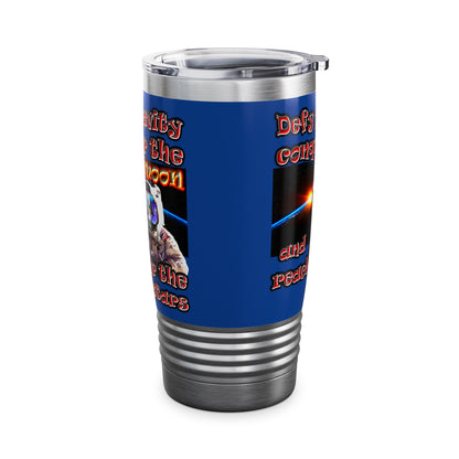 defy conquer reach - Ringneck Tumbler, 20oz (dark blue)