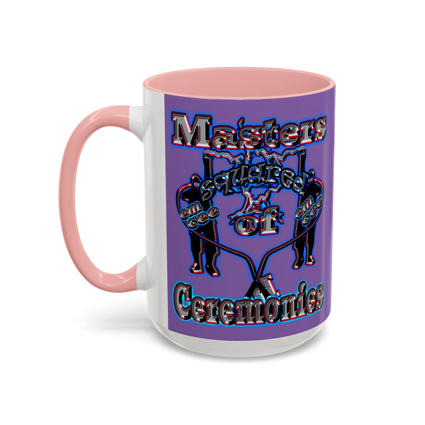 em cee squared - Accent Mug (light purple)