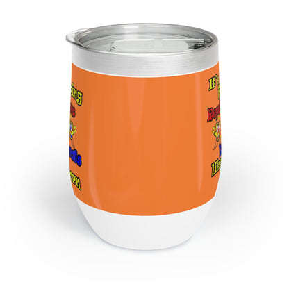 popping like popcorn - Chill Wine Tumbler (crusta)