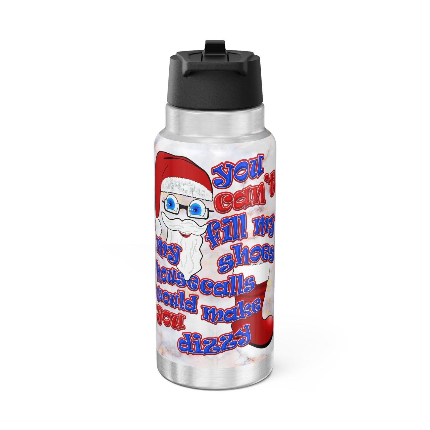 santa's shoes - Gator Tumbler, 32oz  (white marble)