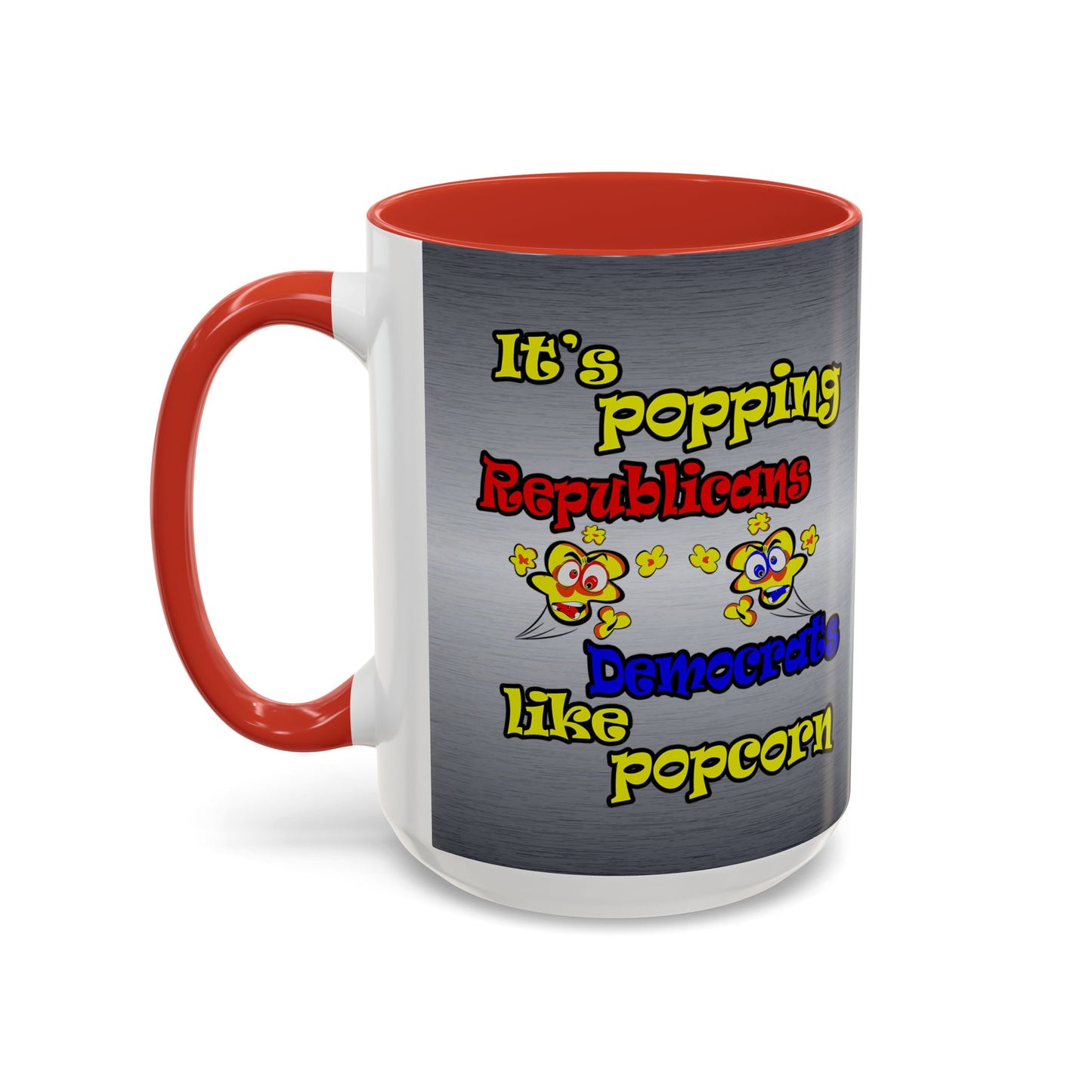 popping like popcorn - Accent Mug (brushed nickel)
