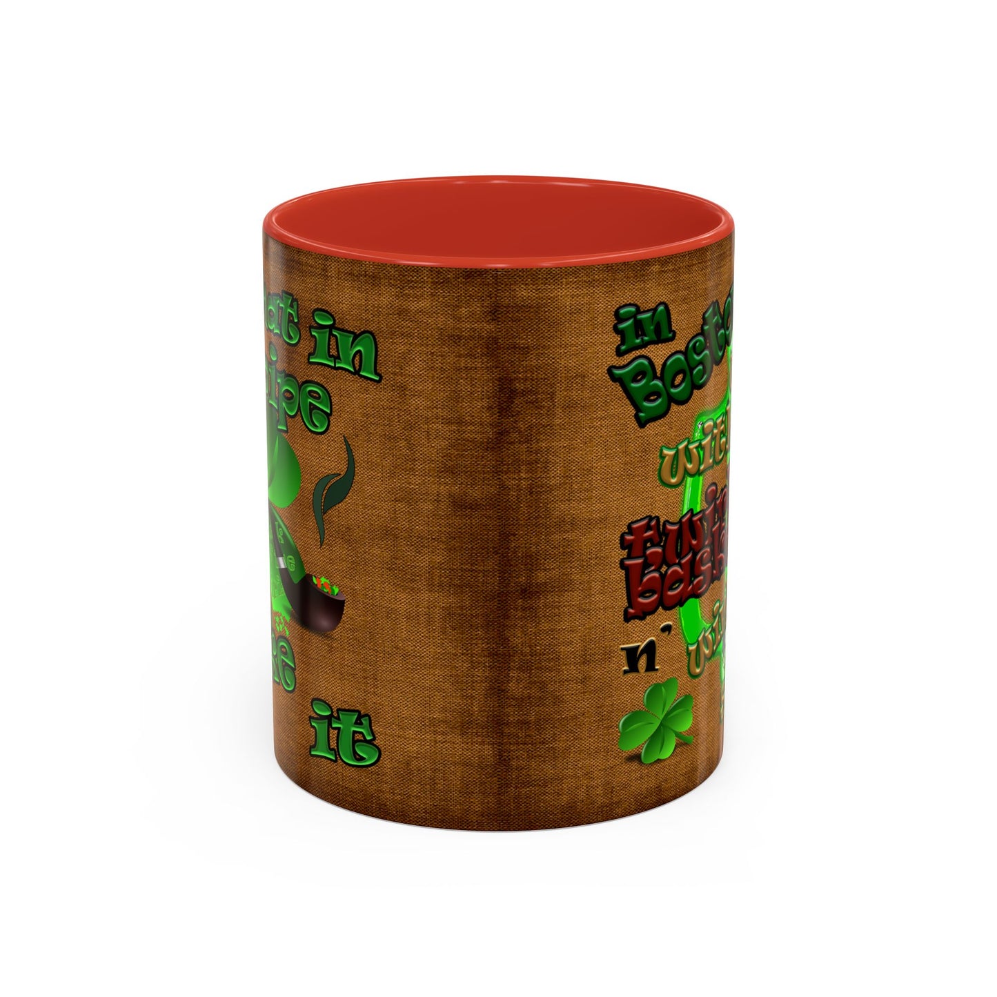 celtics logo - Accent Mug (brown papyrus)