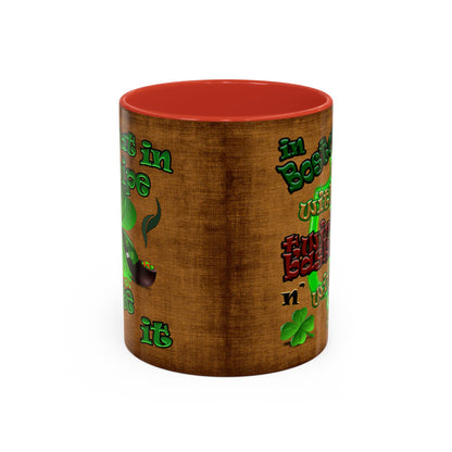 celtics logo - Accent Mug (brown papyrus)