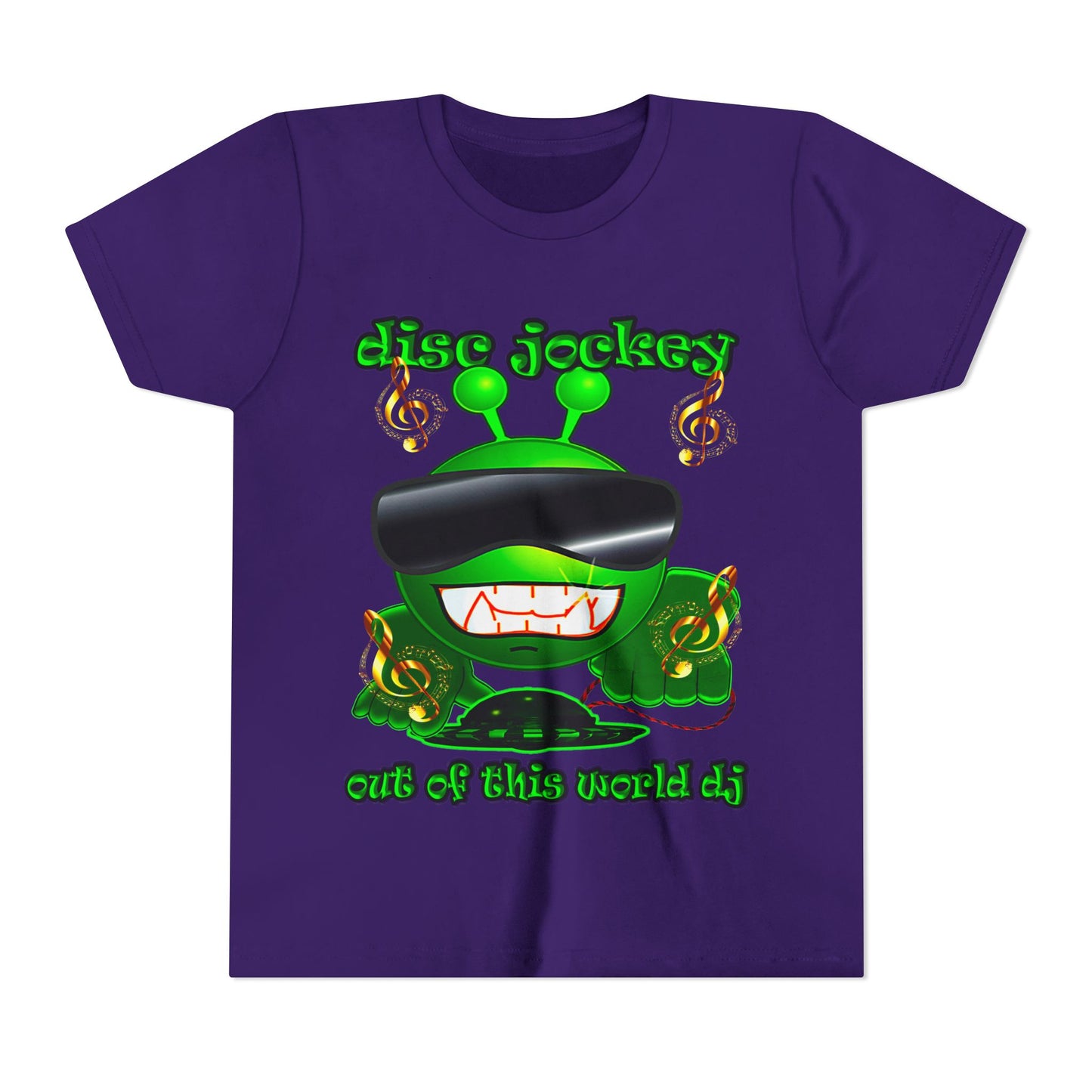 disc jockey - Youth Short Sleeve Tee