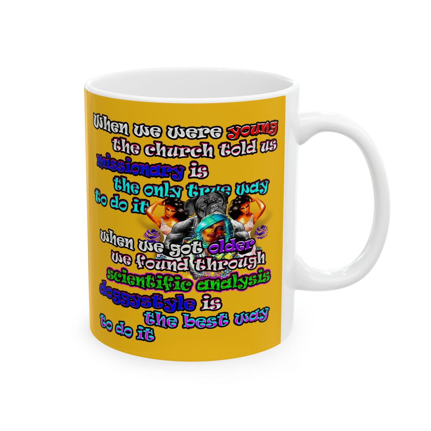 doggystyle - White Mug (yellow)