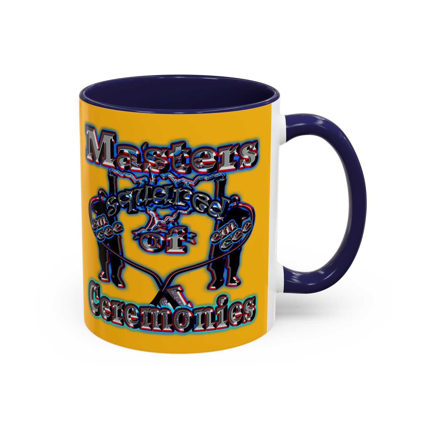 em cee squared - Accent Mug (yellow)
