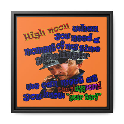 high noon - framed canvas art (crusta)