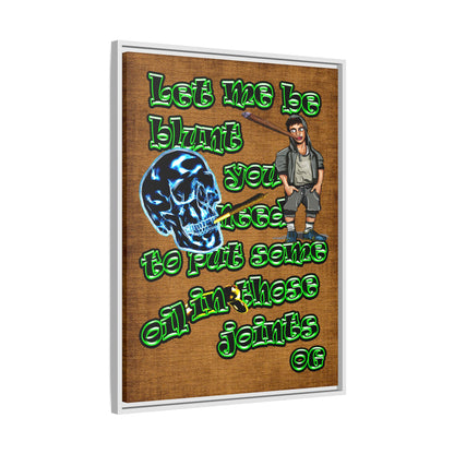 og - framed canvas art (brown papyrus)