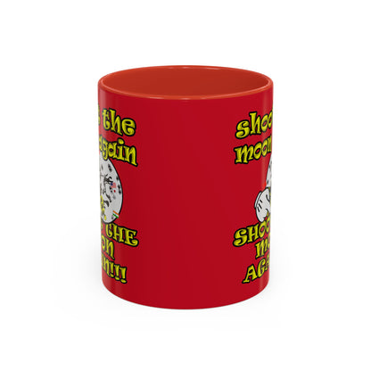 shoot the moon again - Accent Mug (dark red)
