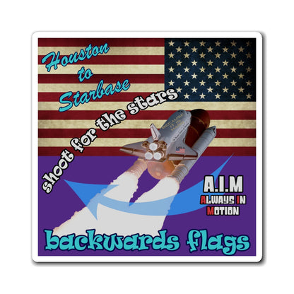 shoot for the stars - Magnets - (purple)
