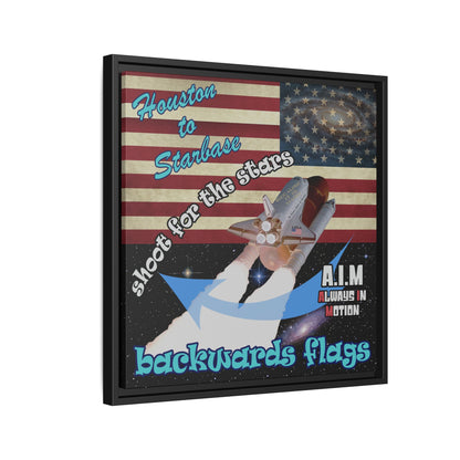 shoot for the stars - framed canvas art