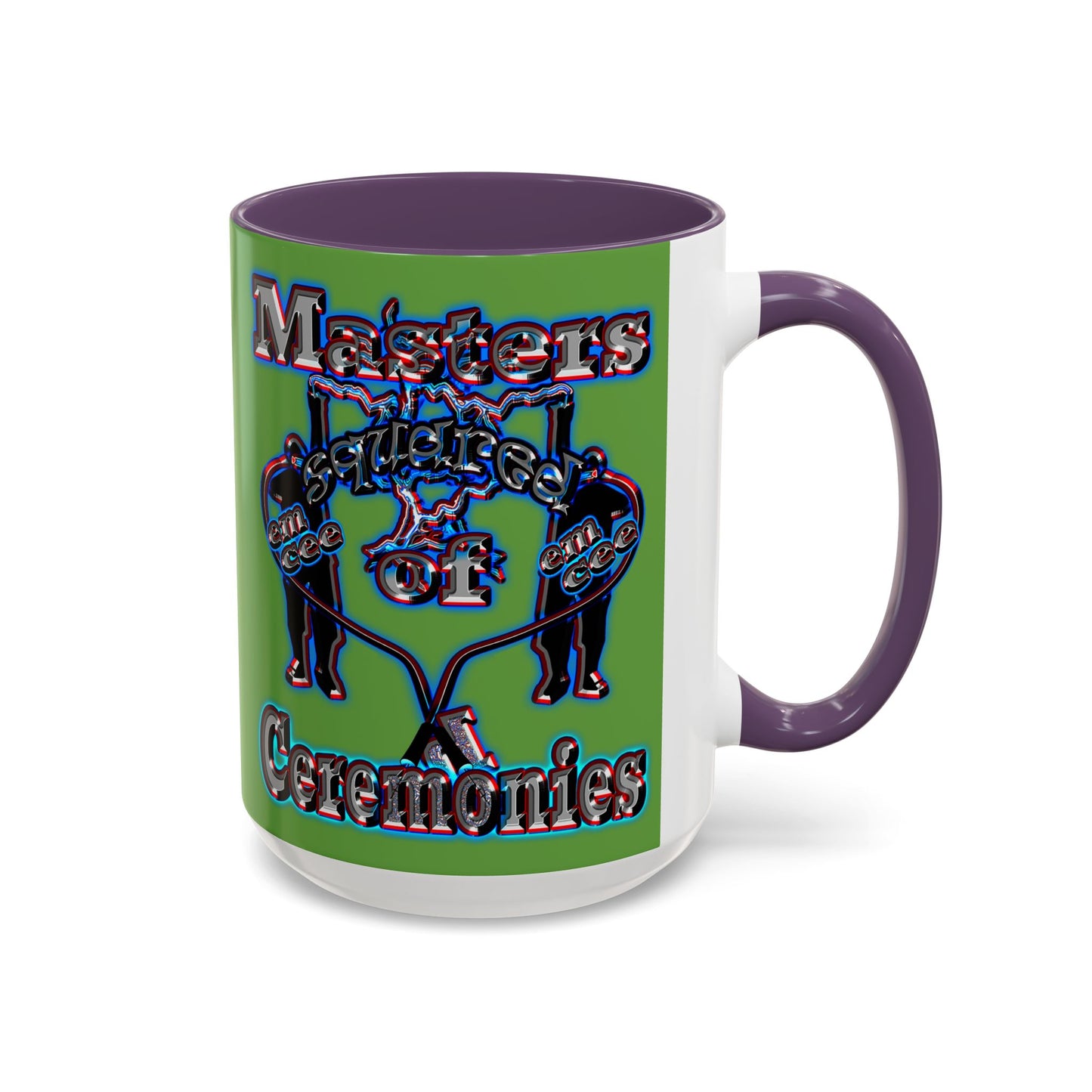 em cee squared - Accent Mug (green)