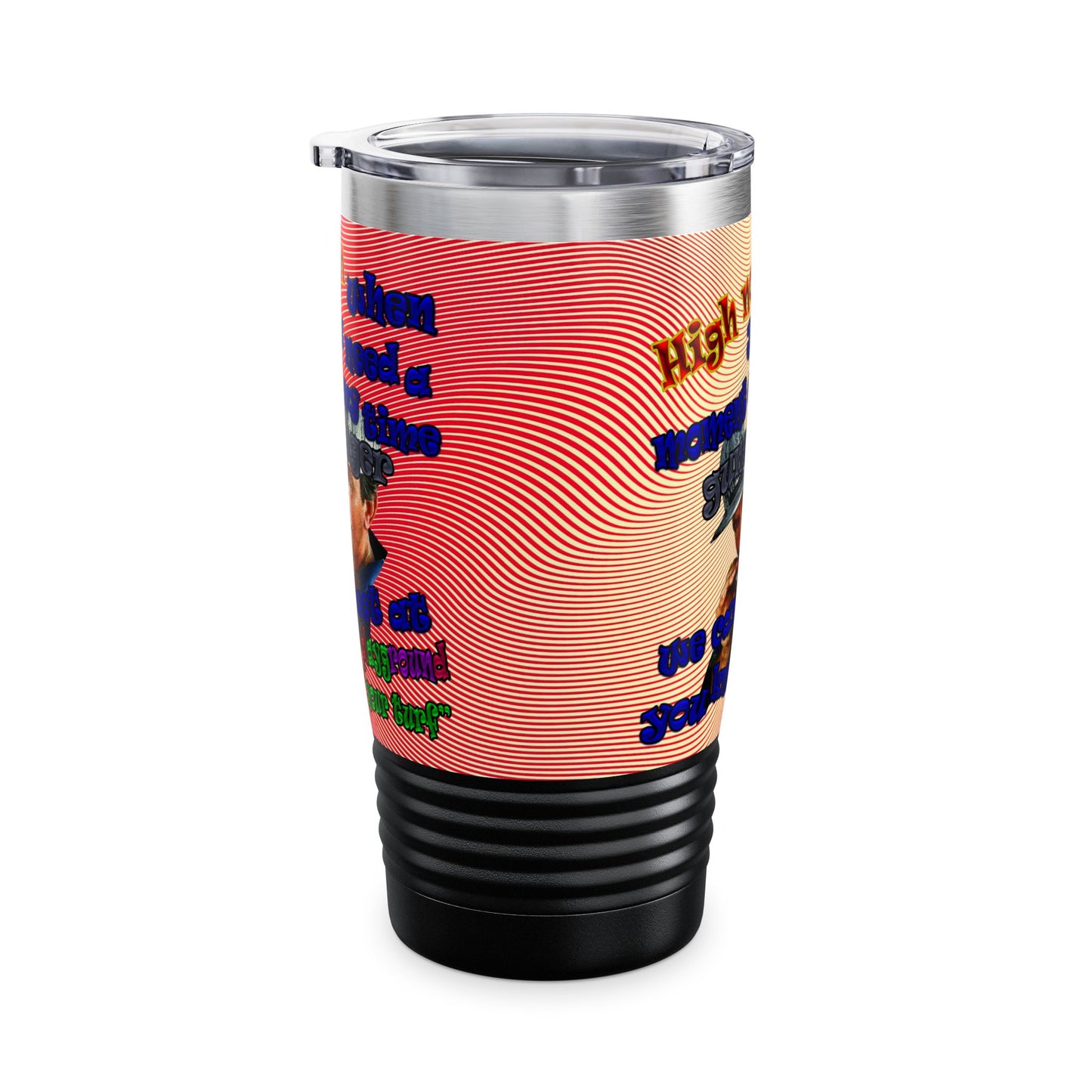 high noon - Ringneck Tumbler, 20oz (yellow-orange wave)