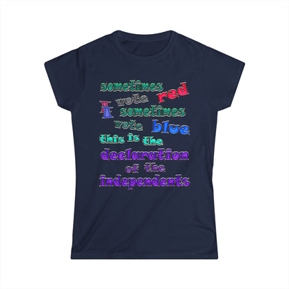 declaration of the independents - Women's Softstyle Tee