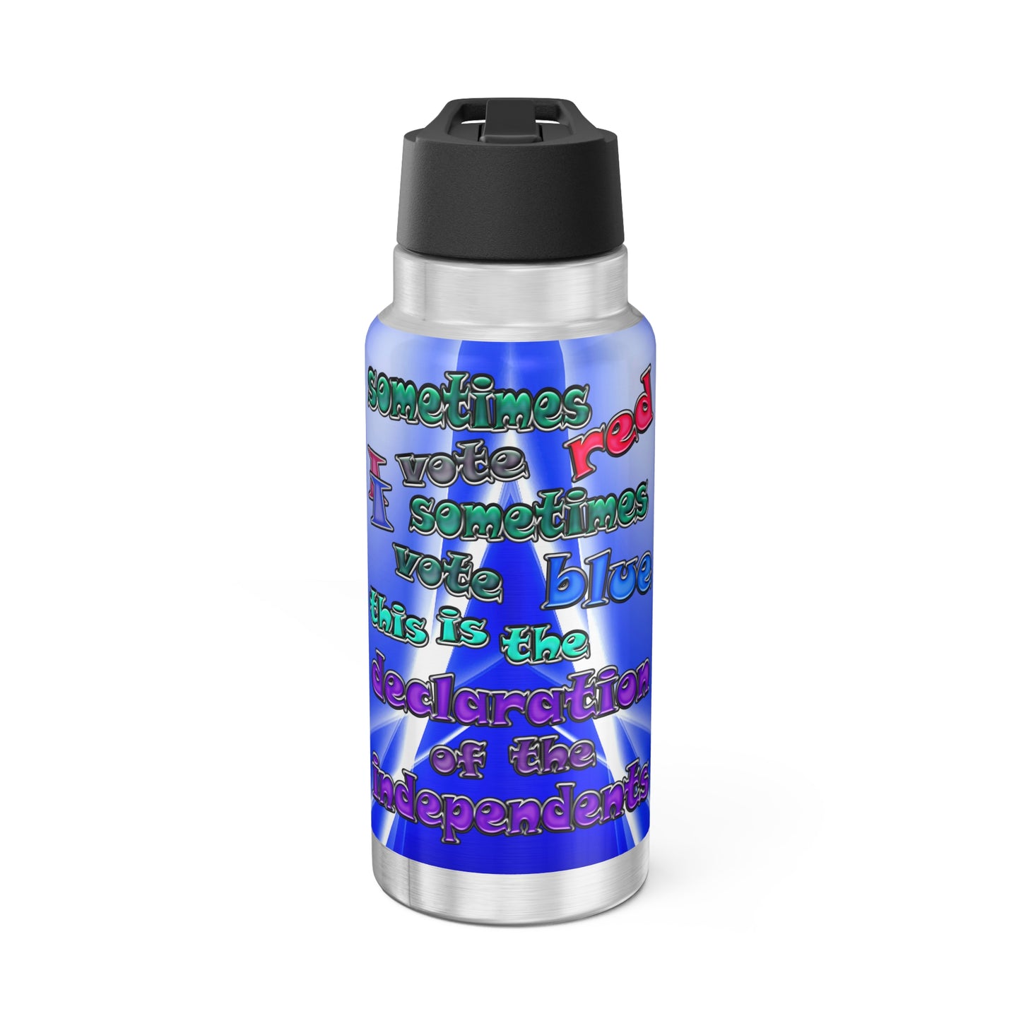 declaration of the independents - Gator Tumbler, 32oz (blue-white wave)