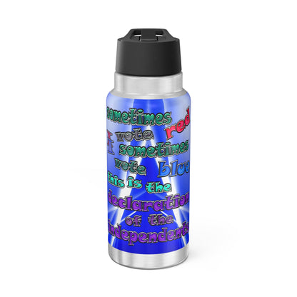 declaration of the independents - Gator Tumbler, 32oz (blue-white wave)