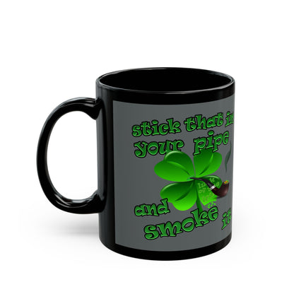celtics logo - Black Mug (dark grey)