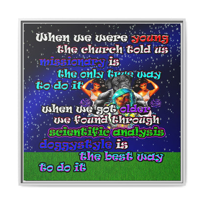 doggystyle - framed canvas art ('snoops' background)