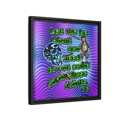 og - framed canvas art (purple wave)