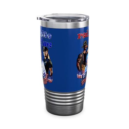 rw&b lives matter - Ringneck Tumbler, 20oz (dark blue)