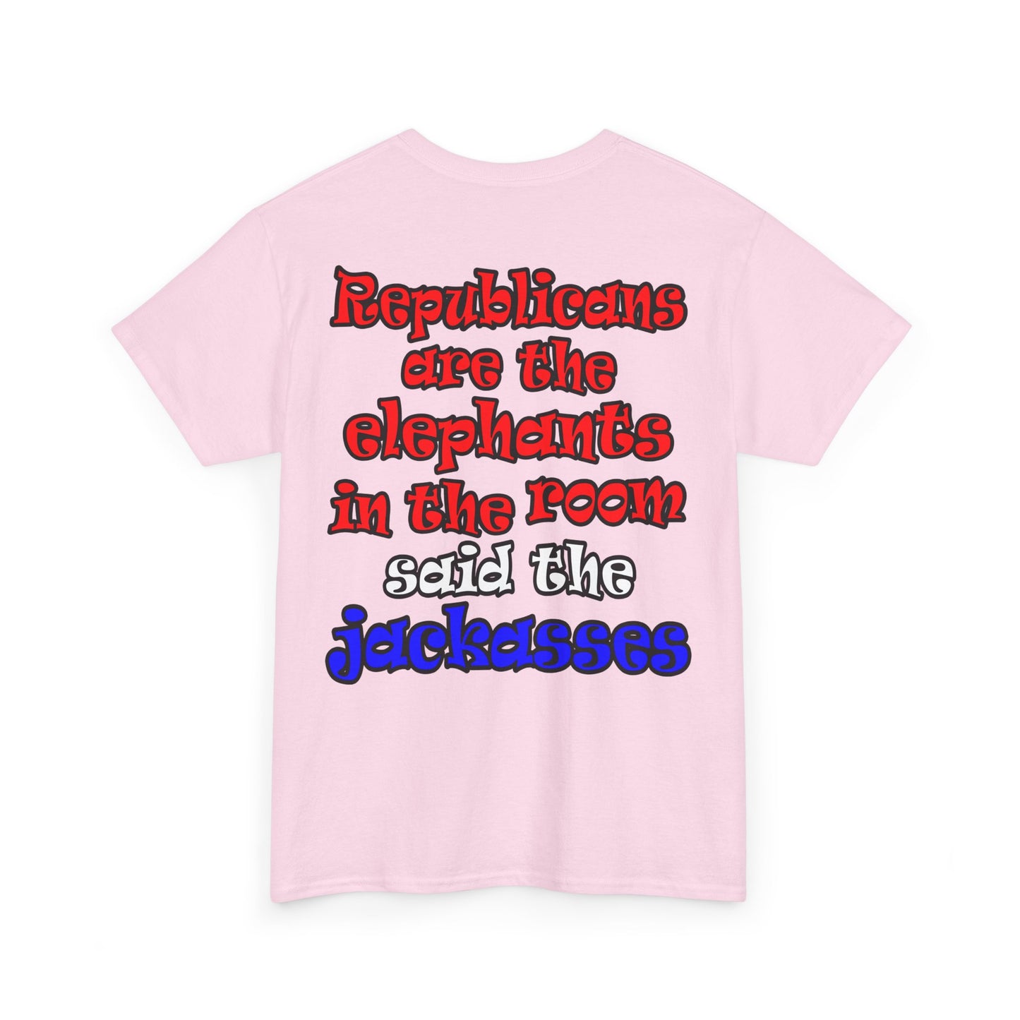 donkeys and elephants - Unisex Heavy Cotton Tee