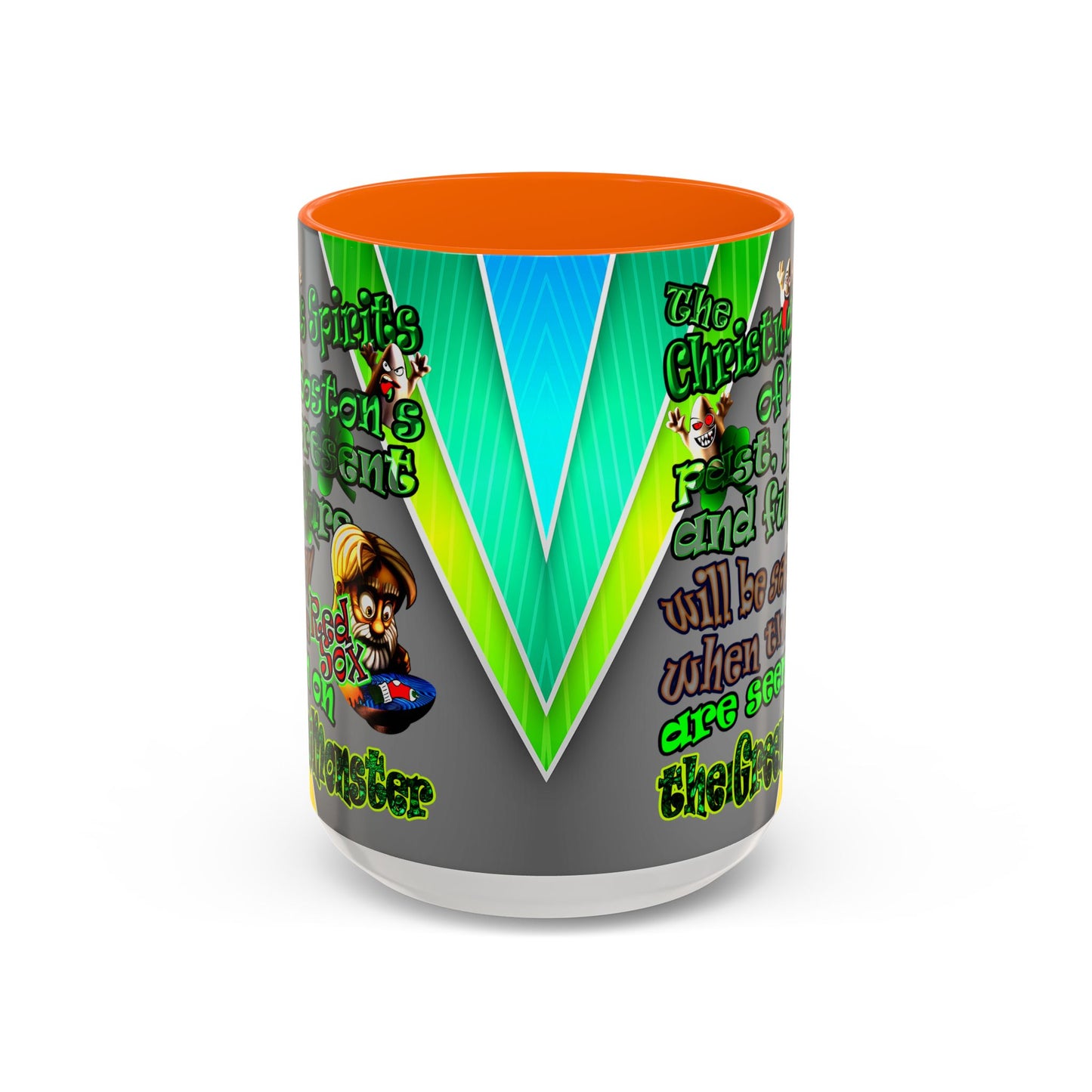 christmas spirits of boston - Accent Mug (rainbow split)