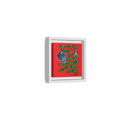 og - framed canvas art (red)