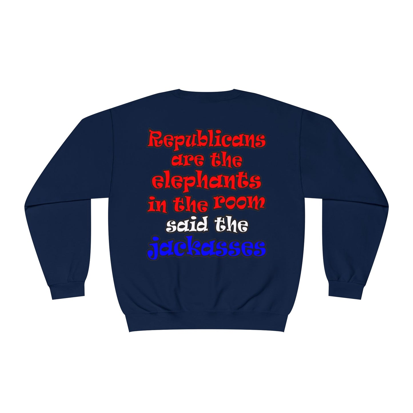 donkeys and elephants - Unisex NuBlend® Crewneck Sweatshirt