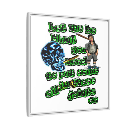 og - framed canvas art (white)